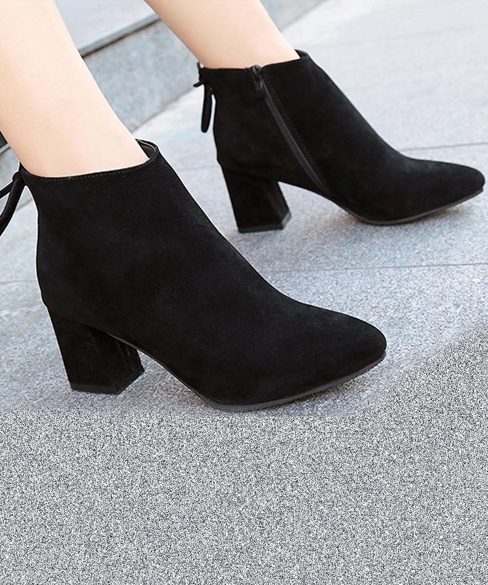 High-Heeled Martin Boots - Street Style Store