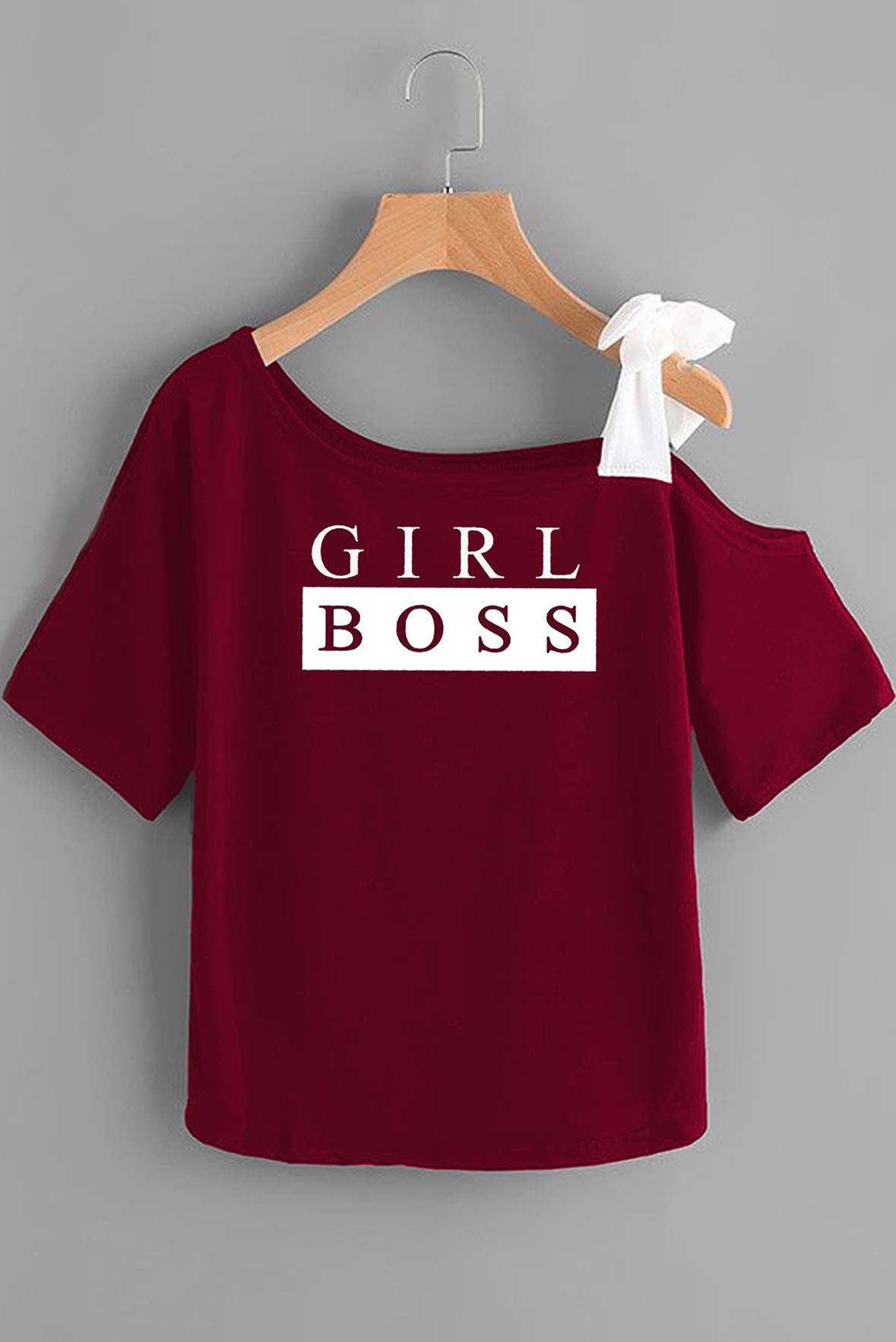 Girl Boss White Marsala Top Street Style Store