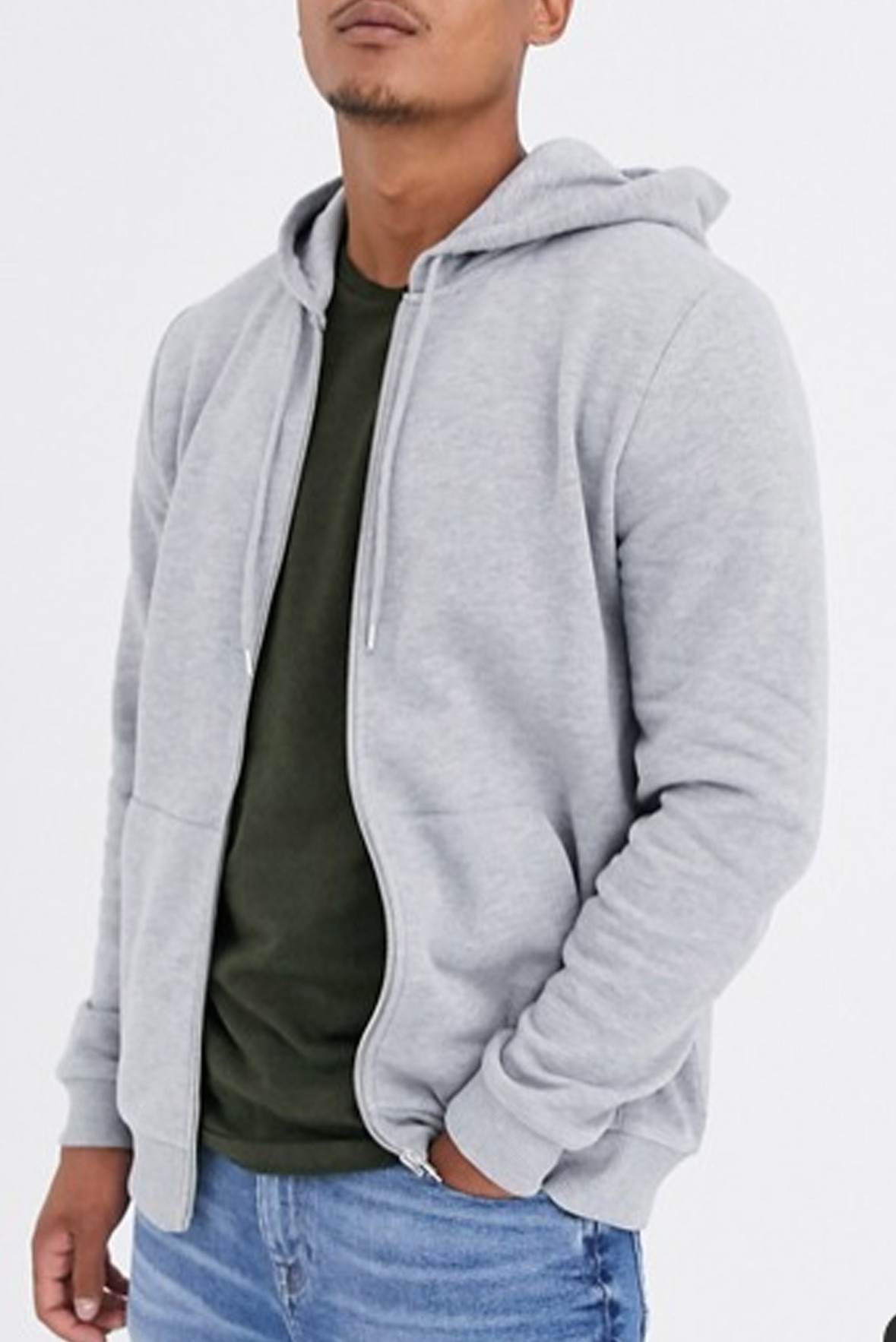 Zip up Grey hoodie