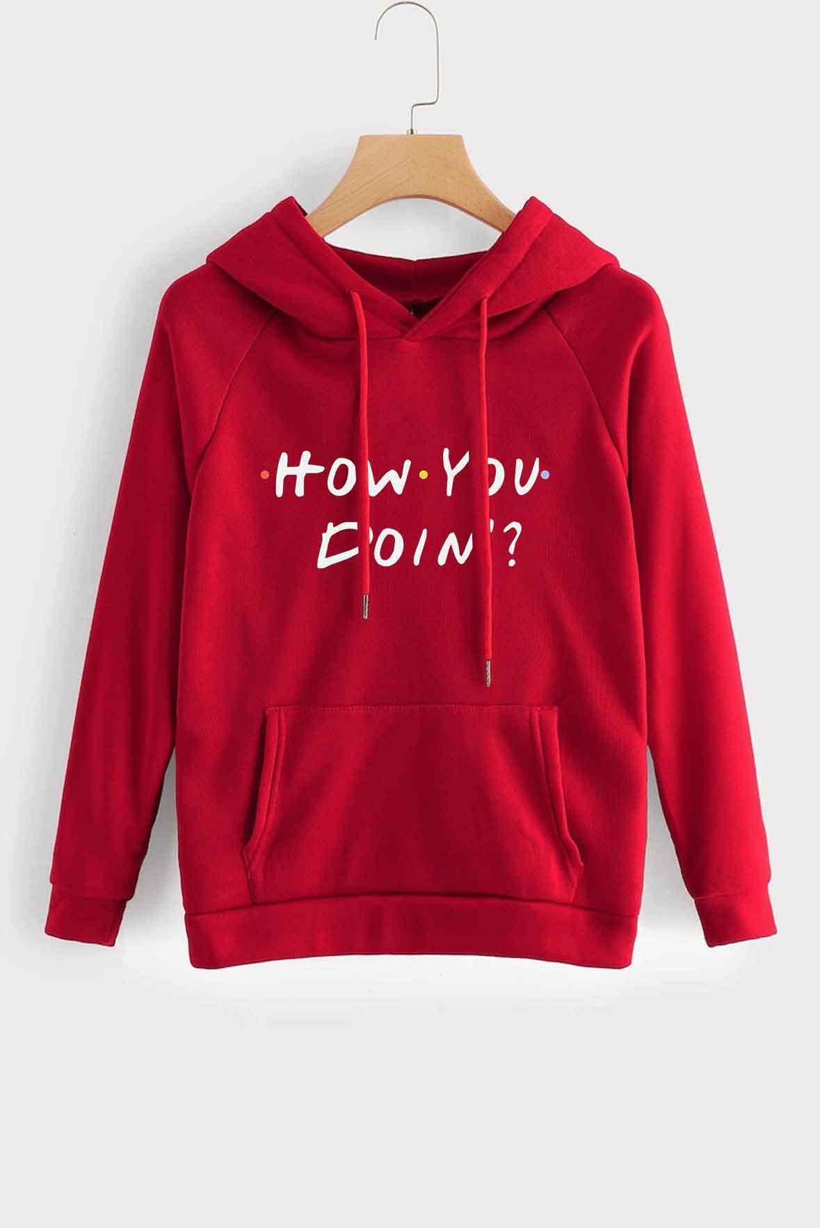 How you Doin Red Hoodie
