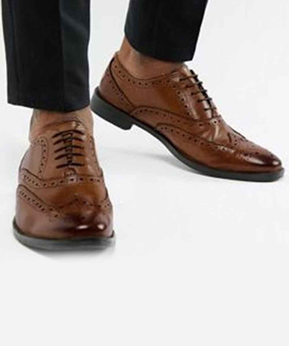 Textured lace up formal shoes