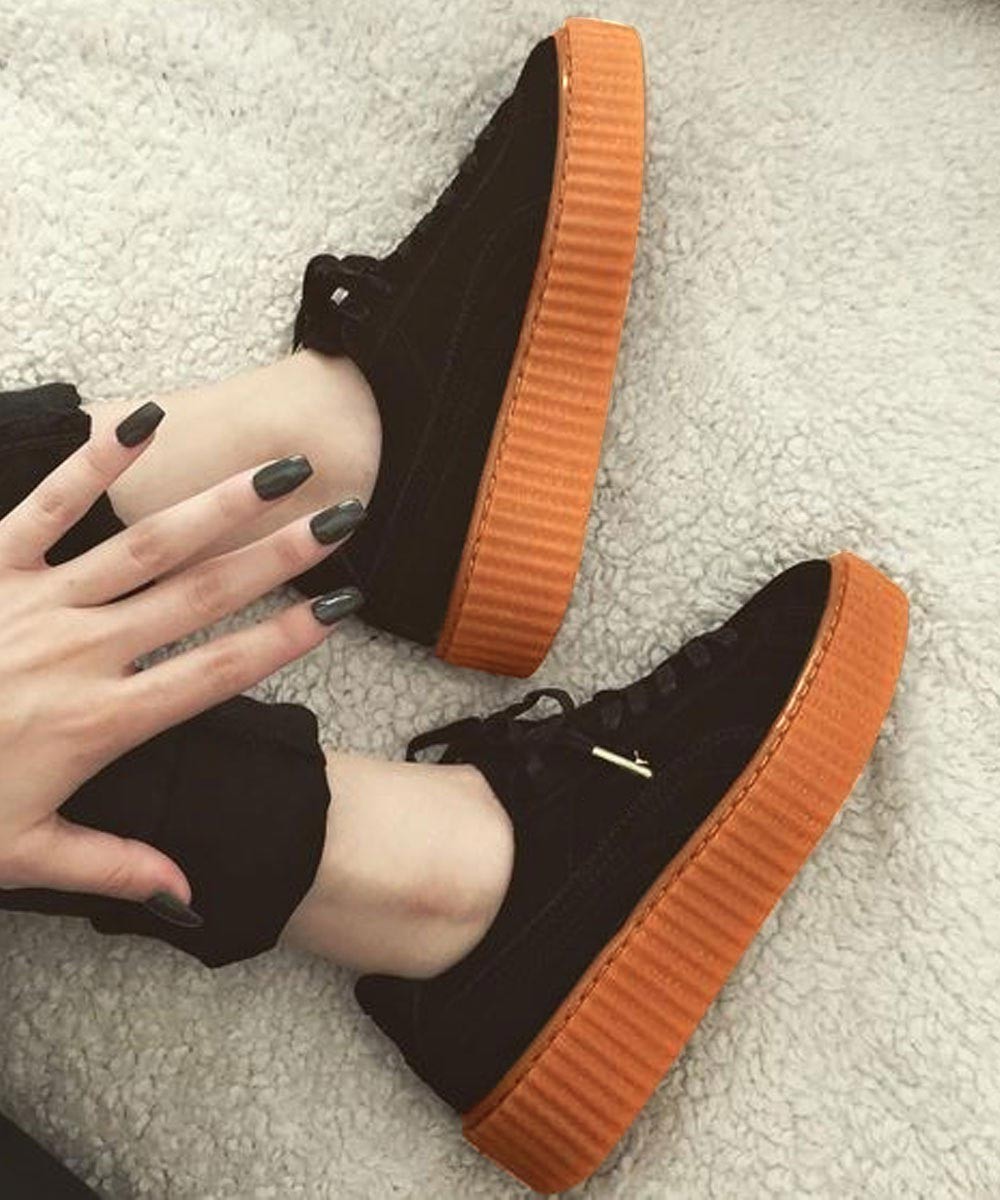 sneakers platform black