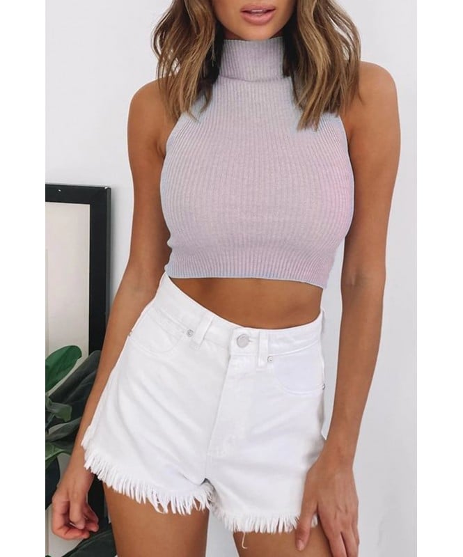 Mighty High Neck Top - Lavender