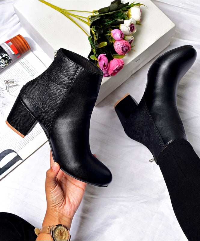 Marie black ankle boot