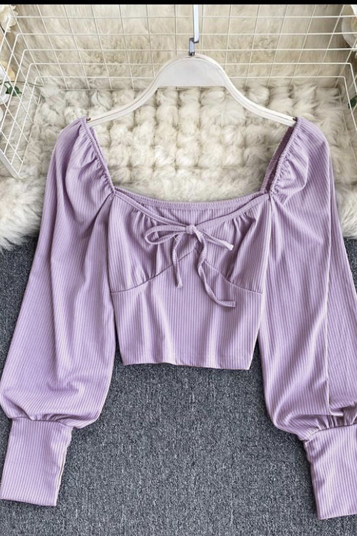 Lavender full sleeve top clearance