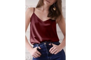 Solid Colour Strappy Top