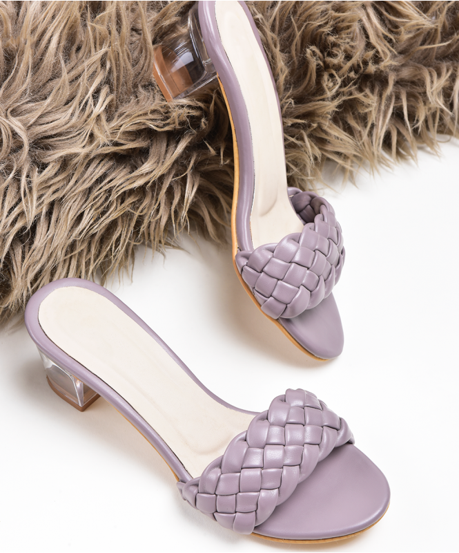Lavender Hue Transparent Heels