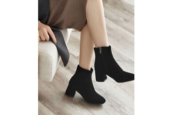 Midnight glam black ankle boots