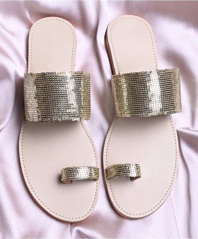 Street style store new arrivals gold flats