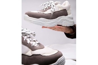White - Grey Sneakers