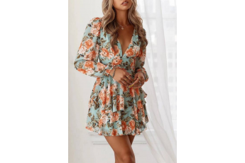 Beautiful Floral Printed Day Dress