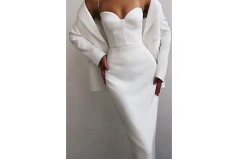 Classic White Corset Dress