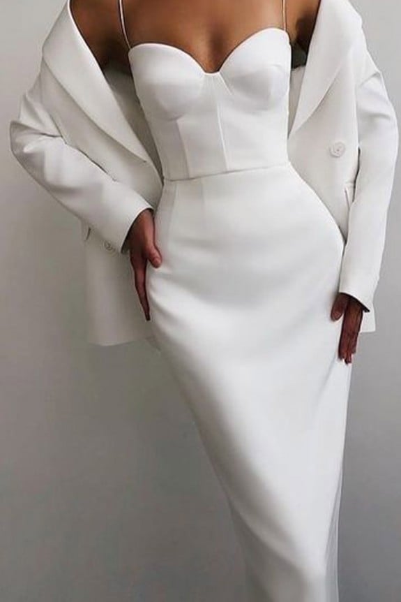 Classic White Corset Dress