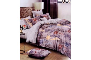Multicolor Floral 300 TC Polycotton 1 Double Bedsheet with 2 Pillow Covers