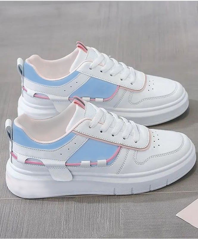 Candy blue and pink chunky sneaker