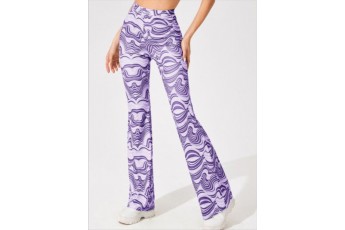 Abstract printed Bell bottoms
