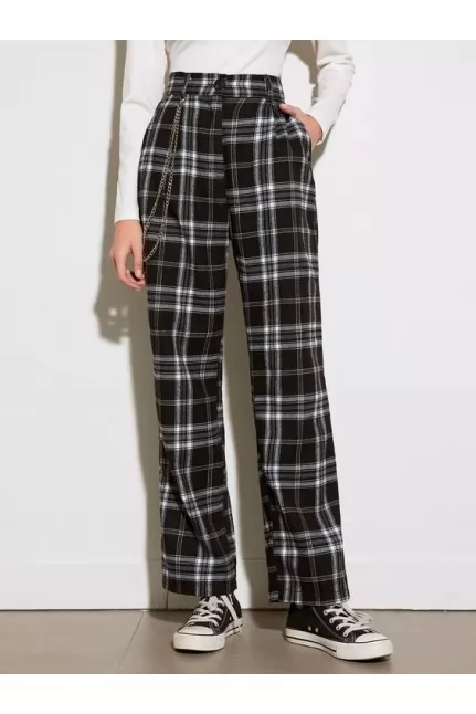 Plaid Checkered Trouser