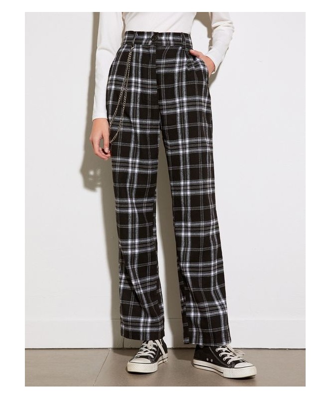 Plaid Checkered Trouser