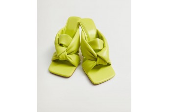 Lemon green comfy heels