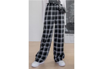 Flared Check Trouser 