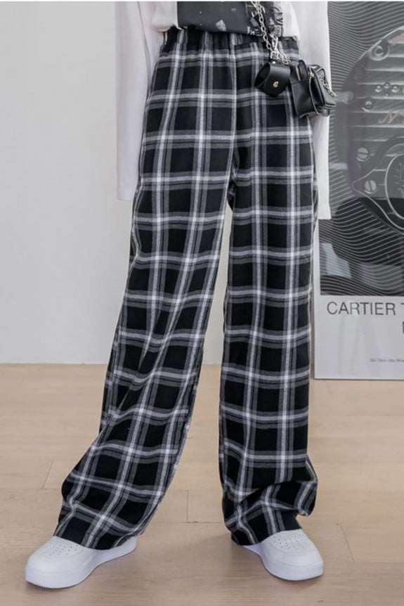 Flared Check Trouser 