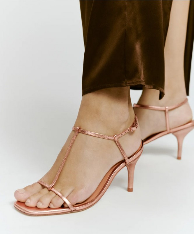 Barely there rose gold heel Street Style Store SSS