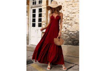 Fit and Flare Backless halter Neck dress