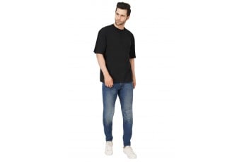 Premium Cotton Black Oversize T-Shirt