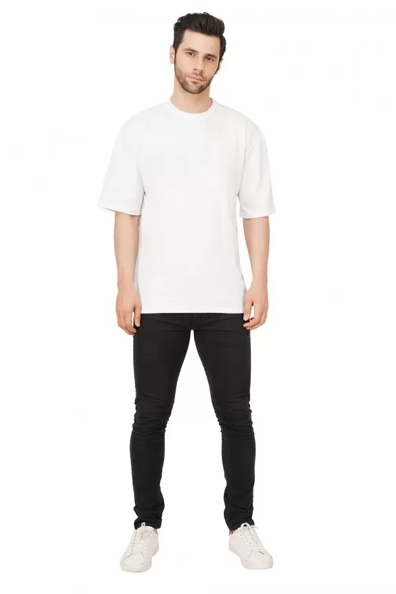 Premium Cotton White  Oversize  T-shirt  