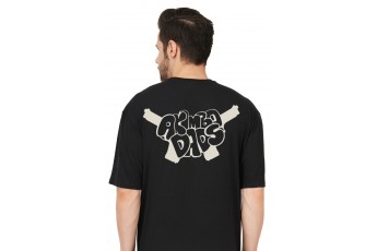  Black Premium Cotton Oversize Graphic T-shirt