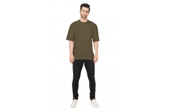  military olive Oversize Cotton T-shirt