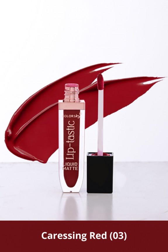 Caressing Red liquid matte lipstick (03)