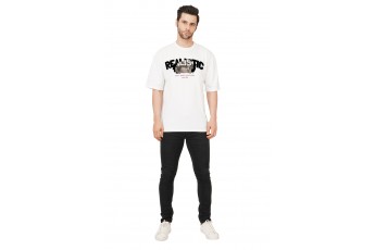  White Premium cotton Oversize Graphic T-shirt 