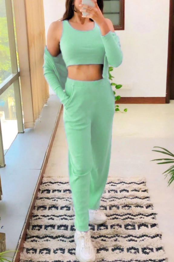 Set of 3- Mint green perfect outfit   