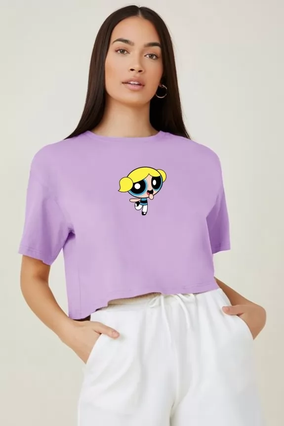 Buttercup lavender graphic tee