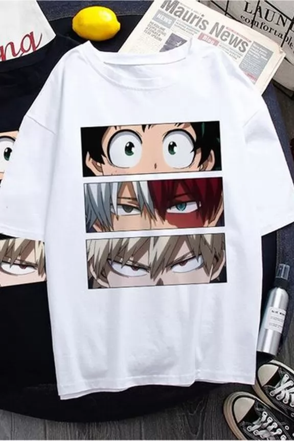 Harajuku anime oversized tshirt