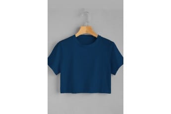 Blue crop tshirt