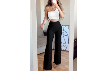 Set of Two ; One shoulder Top with Pants 
