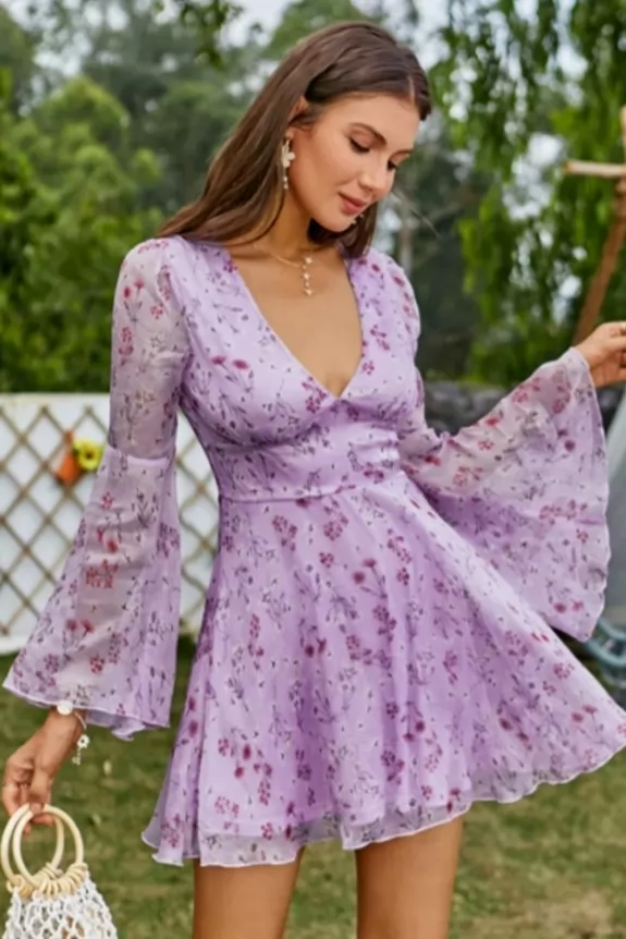 Purple dress online online shopping