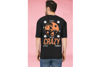 crazy graphic oversize cotton t-shirt