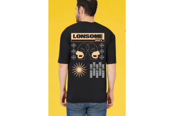 LONSOME BOY graphic oversize cotton t-shirt