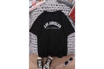 Los Angeles black oversized tshirt