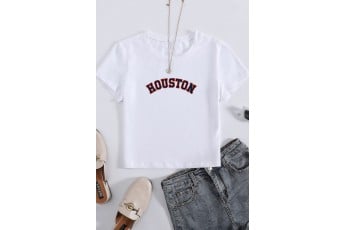 Houston white tshirt