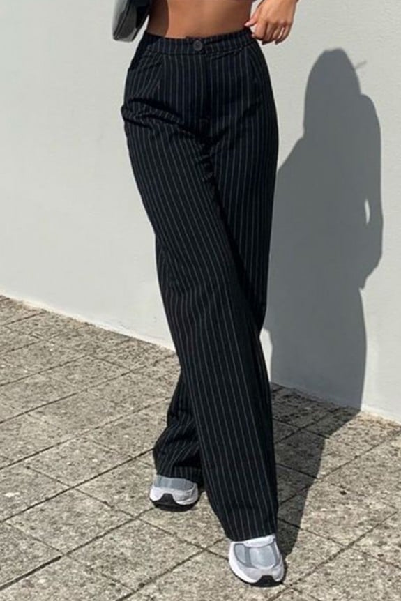 Striped Polycotton Trouser 