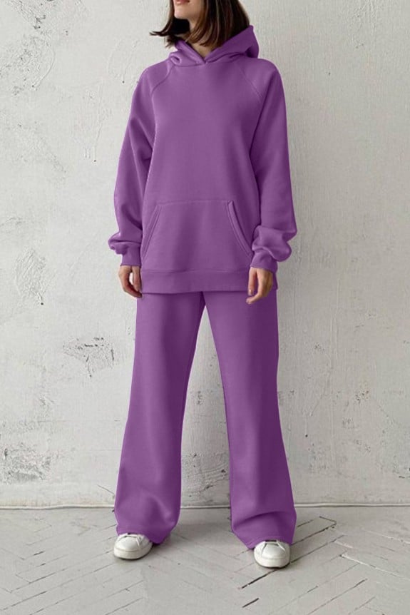 Set of 2 - Meadow violet Hoodie with pant