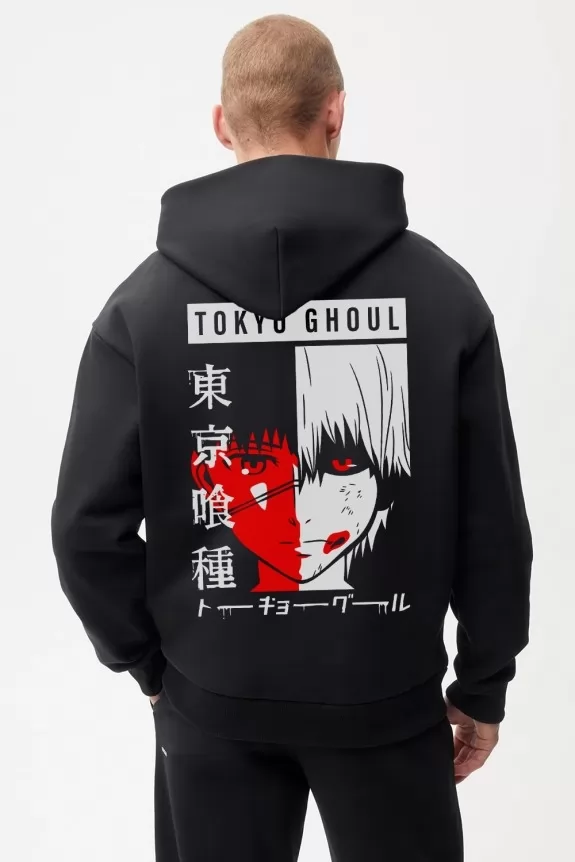 Anime printed hoodie 