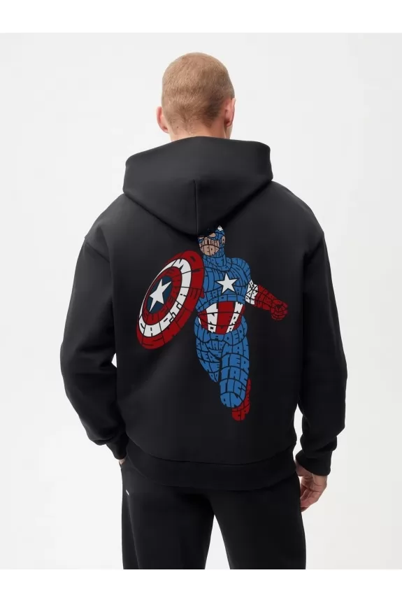 Captain america printed hoodie 