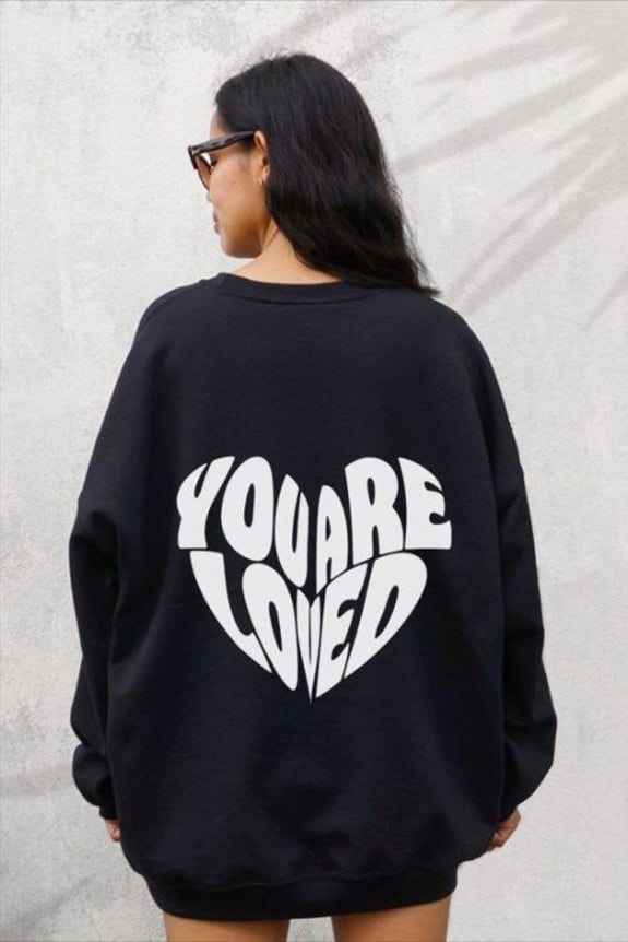 You are loved oversize sweatshirt