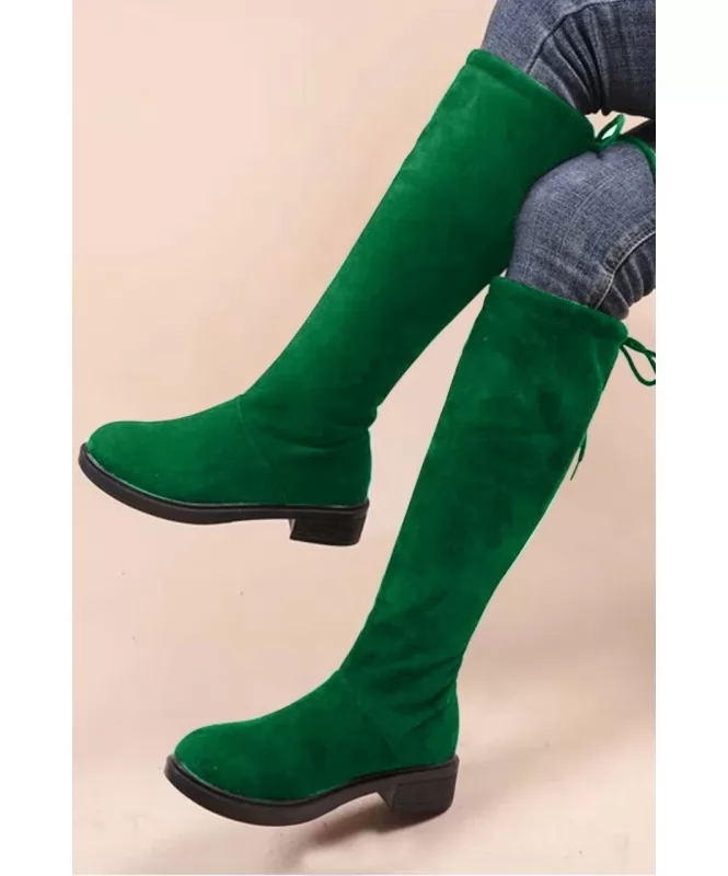 Hype green calf boot