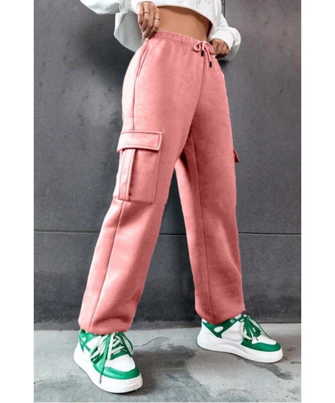 Candlelight Peach Winter Joggers